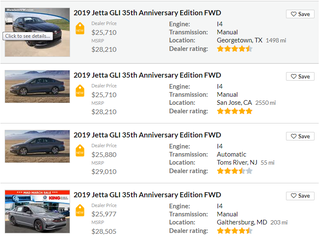 Illustration for article titled 2019 Jetta GLIs are available at dealerships now